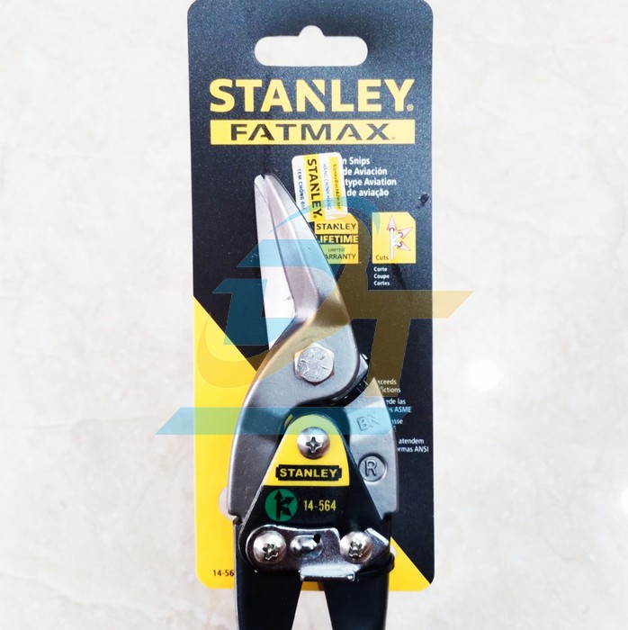 Kéo cắt tôn mũi cong phải 10" Stanley 14-564  Stanley | Giá rẻ nhất - Công Ty TNHH Thương Mại Dịch Vụ Đạt Tâm