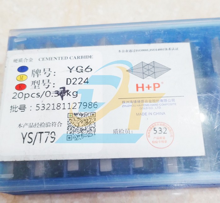 Mảnh dao tiện hợp kim YG6-D224  China | Giá rẻ nhất - Công Ty TNHH Thương Mại Dịch Vụ Đạt Tâm