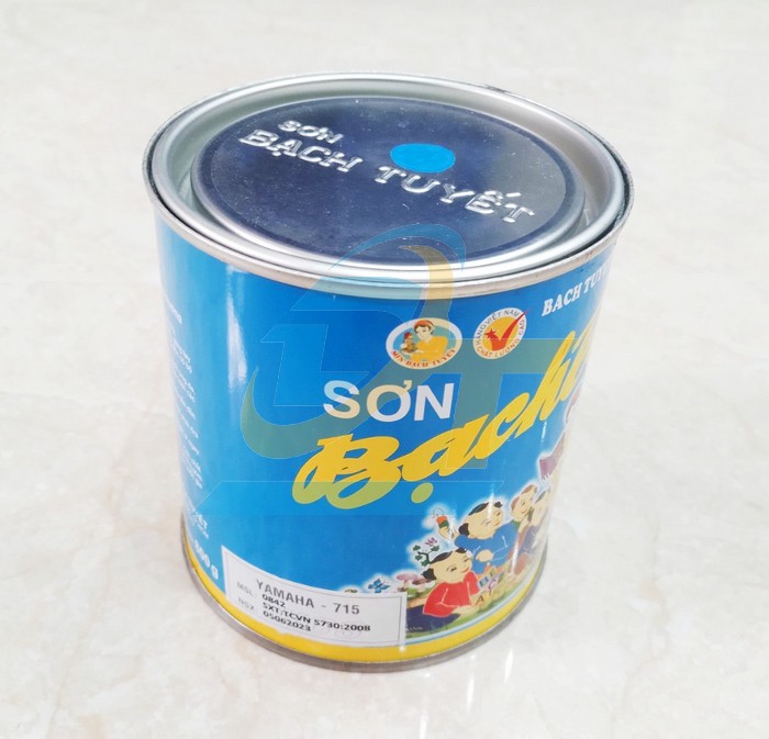 Sơn Alkyd (bóng) Bạch Tuyết 0.8kg - Màu xanh Yamaha 715  BachTuyet | Giá rẻ nhất - Công Ty TNHH Thương Mại Dịch Vụ Đạt Tâm