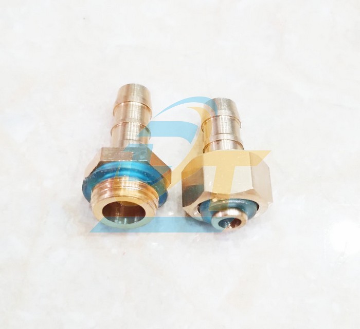 Bộ &eacute;p đầu d&acirc;y m&aacute;y rửa xe đồng thau đu&ocirc;i chuột 8.5mm - Ren 13mm (Đầu đực - C&aacute;i + &Aacute;o &eacute;p)  VietNam | Gi&aacute; rẻ nhất - C&ocirc;ng Ty TNHH Thương Mại Dịch Vụ Đạt T&acirc;m