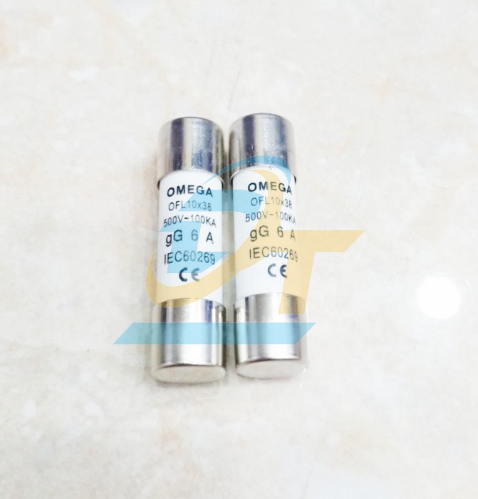 Cầu chì sứ 10x38 Omega 6A  OMEGA | Giá rẻ nhất - Công Ty TNHH Thương Mại Dịch Vụ Đạt Tâm