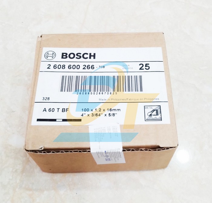 Đá cắt sắt 100x1.2x16mm Bosch 2608600266  VietNam | Giá rẻ nhất - Công Ty TNHH Thương Mại Dịch Vụ Đạt Tâm
