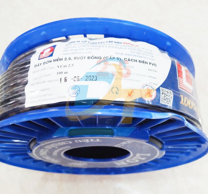 Dây cáp điện đơn mềm 1 lõi Lion Vcm 2.5  Daphaco | Giá rẻ nhất - Công Ty TNHH Thương Mại Dịch Vụ Đạt Tâm