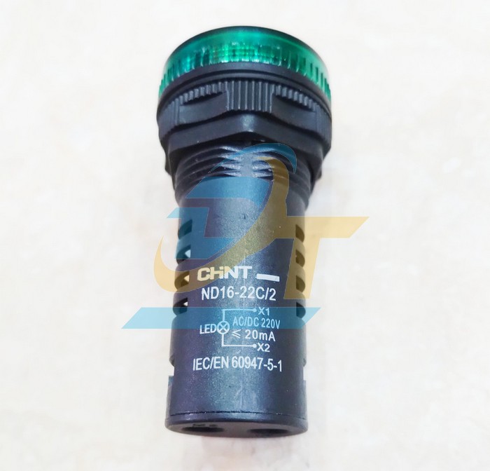 Đèn báo phi 22 màu xanh lá Chint ND16-22C/2 220V GRN  CHINT | Giá rẻ nhất - Công Ty TNHH Thương Mại Dịch Vụ Đạt Tâm