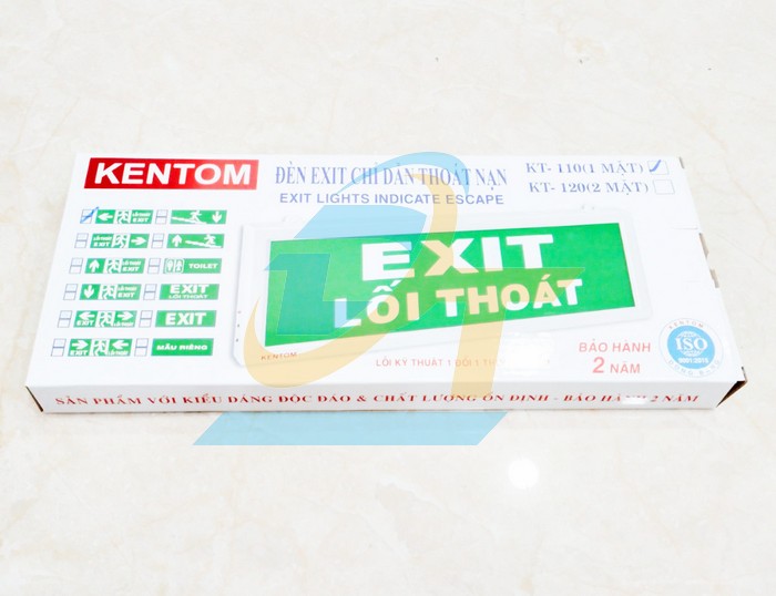Đèn EXIT LỐI THOÁT 1 mặt Kentom KT-110  KENTOM | Giá rẻ nhất - Công Ty TNHH Thương Mại Dịch Vụ Đạt Tâm