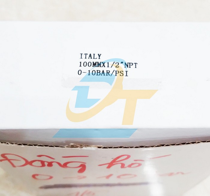 Đồng hồ đo áp suất 100mm 0-10bar Italy (Chân đứng)  Italy | Giá rẻ nhất - Công Ty TNHH Thương Mại Dịch Vụ Đạt Tâm