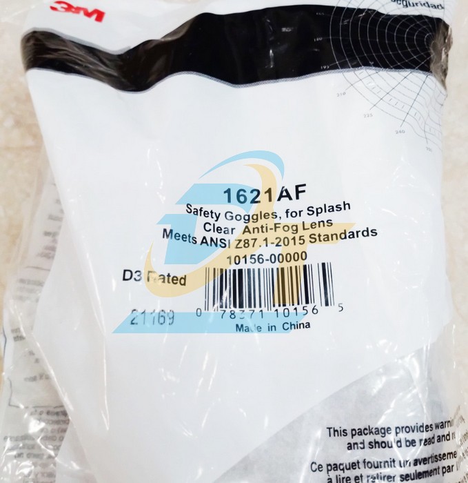 Kính bảo hộ dẻo chống hoá chất 3M 1621  3M | Giá rẻ nhất - Công Ty TNHH Thương Mại Dịch Vụ Đạt Tâm