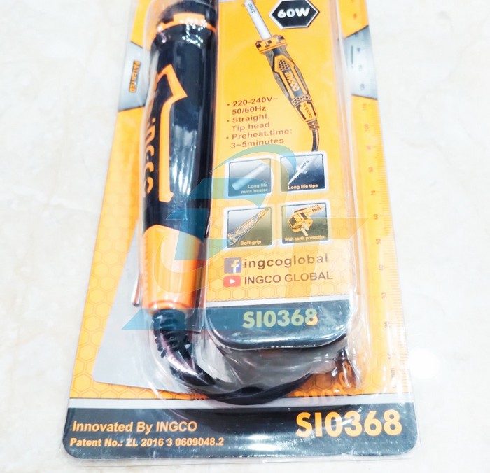 Mỏ hàn chì 60W Ingco SI0368  INGCO | Giá rẻ nhất - Công Ty TNHH Thương Mại Dịch Vụ Đạt Tâm