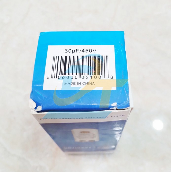 Tụ điều hòa 2 chân 450V Mascotop CBB65 60uF+5%  MASCOTOP | Giá rẻ nhất - Công Ty TNHH Thương Mại Dịch Vụ Đạt Tâm