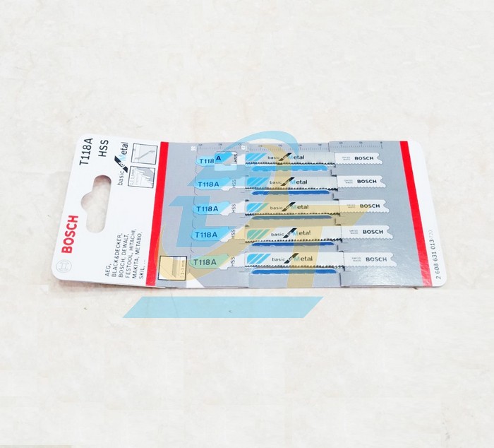 Vỉ 5 Lưỡi cưa lọng (sắt) T118A Bosch 2608631013 2608631013 Bosch | Giá rẻ nhất - Công Ty TNHH Thương Mại Dịch Vụ Đạt Tâm