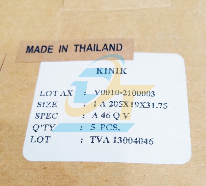 Đá mài hợp kim A46 Kinik 205x19x31.75  KINIK | Giá rẻ nhất - Công Ty TNHH Thương Mại Dịch Vụ Đạt Tâm