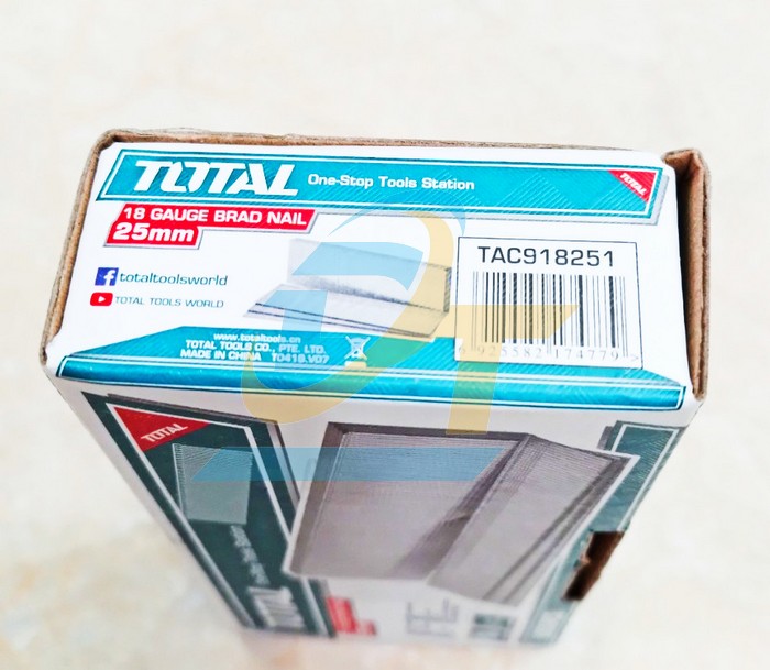 Đinh bấm thẳng 25mm Total TAC918251 (Hộp 5000 cây)  Total | Giá rẻ nhất - Công Ty TNHH Thương Mại Dịch Vụ Đạt Tâm