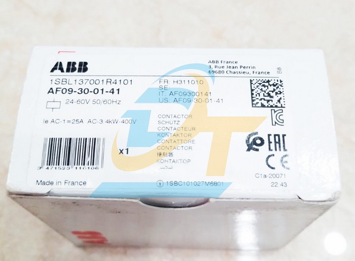 Khởi động từ 3P 9A 24-60V ABB AF09-30-01-41  ABB | Giá rẻ nhất - Công Ty TNHH Thương Mại Dịch Vụ Đạt Tâm