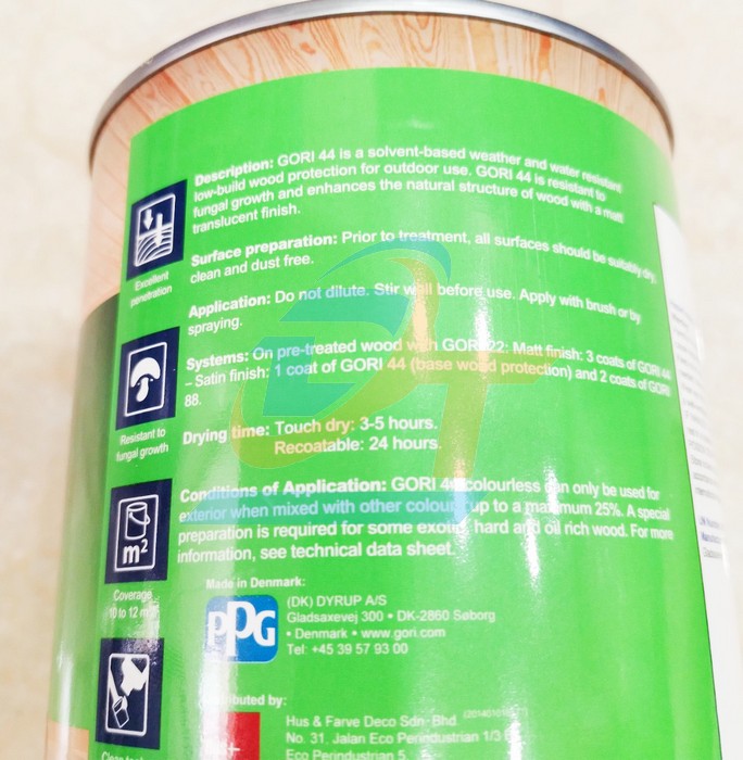 Sơn gỗ ngoài trời Gori 44 - 7804 (0.75L)  GORI | Giá rẻ nhất - Công Ty TNHH Thương Mại Dịch Vụ Đạt Tâm