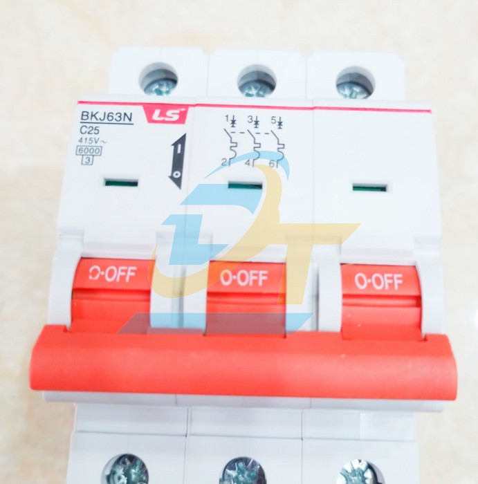Cầu dao tự động MCB 3P-25A-6kA LS BKJ63N  LS | Giá rẻ nhất - Công Ty TNHH Thương Mại Dịch Vụ Đạt Tâm