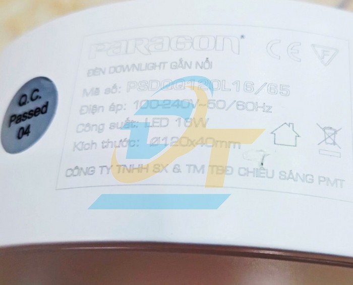 Đèn led Downlight ốp trần gắn nổi 16W Paragon PSDQQ120L16  Paragon | Giá rẻ nhất - Công Ty TNHH Thương Mại Dịch Vụ Đạt Tâm