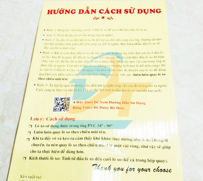 Dụng cụ thông cống lò xo tay quay 10M  VietNam | Giá rẻ nhất - Công Ty TNHH Thương Mại Dịch Vụ Đạt Tâm