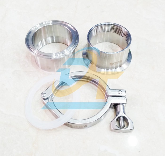 Khớp nối nhanh Clamp vi sinh inox 304 ren trong DN50 - Phi 60  VietNam | Giá rẻ nhất - Công Ty TNHH Thương Mại Dịch Vụ Đạt Tâm