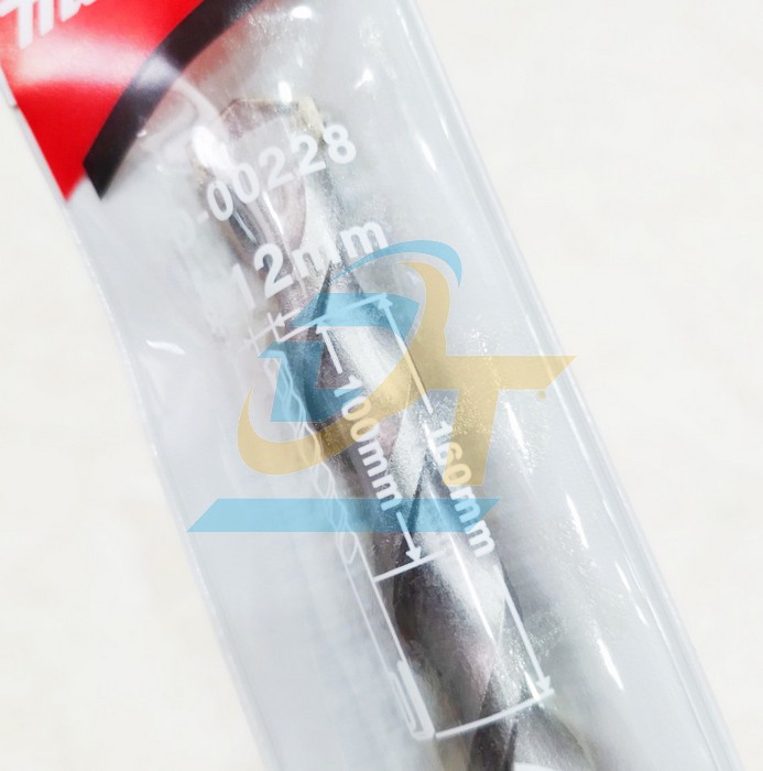 Mũi khoan bê tông chuôi gài 12x160mm Makita D-00228  Makita | Giá rẻ nhất - Công Ty TNHH Thương Mại Dịch Vụ Đạt Tâm