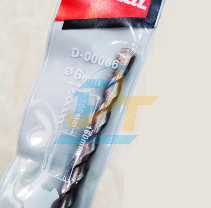 Mũi khoan bê tông chuôi gài 6x160mm Makita D-00066  Makita | Giá rẻ nhất - Công Ty TNHH Thương Mại Dịch Vụ Đạt Tâm
