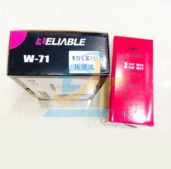 Súng phun sơn 400cc Reliable W-71-1.3G  RELIABLE | Giá rẻ nhất - Công Ty TNHH Thương Mại Dịch Vụ Đạt Tâm