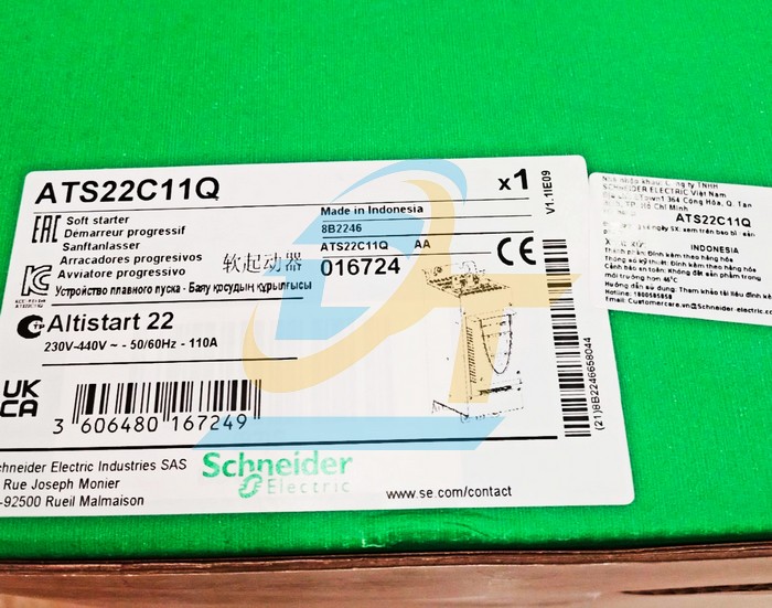 Bộ khởi động mềm 110A 55kW 230-440V Schneider ATS22C11Q ATS22C11Q SCHNEIDER | Giá rẻ nhất - Công Ty TNHH Thương Mại Dịch Vụ Đạt Tâm