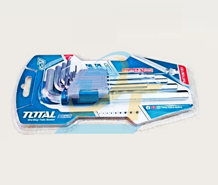 Bộ lục giác hệ mét 9 cây 1.5-10mm Total THT106191  Total | Giá rẻ nhất - Công Ty TNHH Thương Mại Dịch Vụ Đạt Tâm