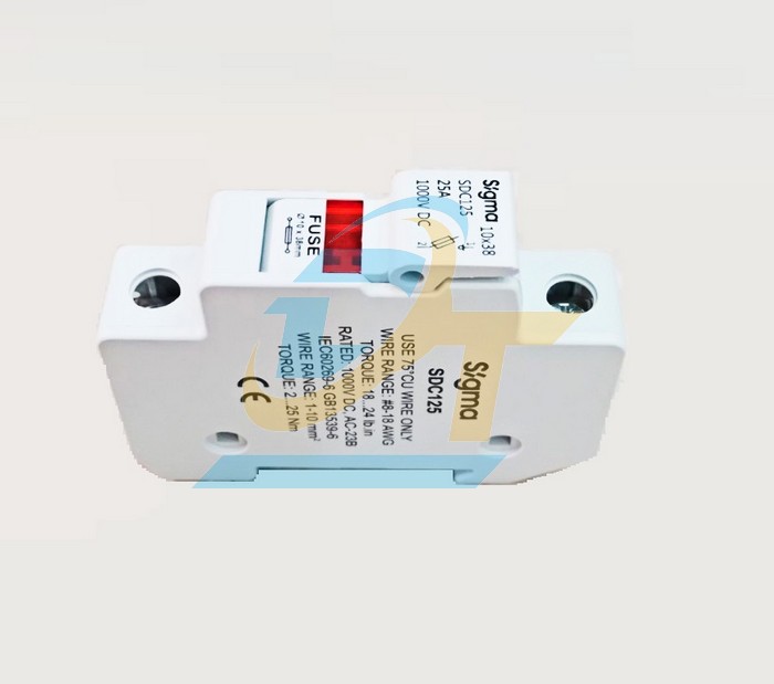 Đế cầu chì DC 25A 10x38 Sigma SDC125 SDC125 SIGMA | Giá rẻ nhất - Công Ty TNHH Thương Mại Dịch Vụ Đạt Tâm