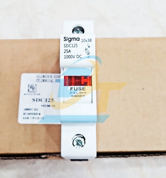 Đế cầu chì DC 25A 10x38 Sigma SDC125 SDC125 SIGMA | Giá rẻ nhất - Công Ty TNHH Thương Mại Dịch Vụ Đạt Tâm