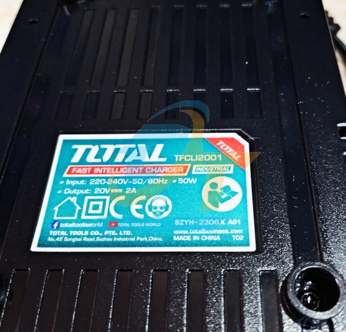 Đế sạc pin Li-Ion 20V Total TFCLI2001  Total | Giá rẻ nhất - Công Ty TNHH Thương Mại Dịch Vụ Đạt Tâm