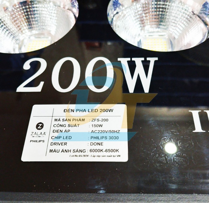 Đèn Led pha 200W 220V 6500K Zalaa ZFS-200  ZALAA | Giá rẻ nhất - Công Ty TNHH Thương Mại Dịch Vụ Đạt Tâm