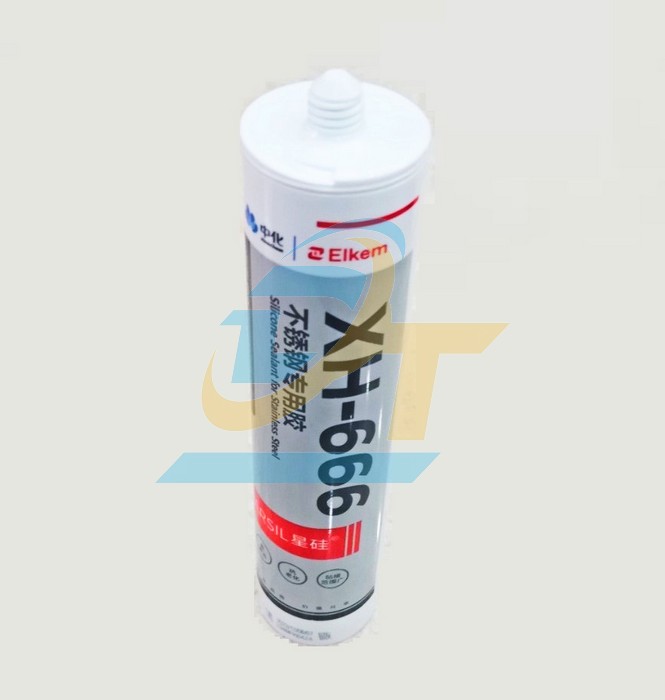 Keo silicone dán inox Elkem XH-666 300ml  ELKEM | Giá rẻ nhất - Công Ty TNHH Thương Mại Dịch Vụ Đạt Tâm
