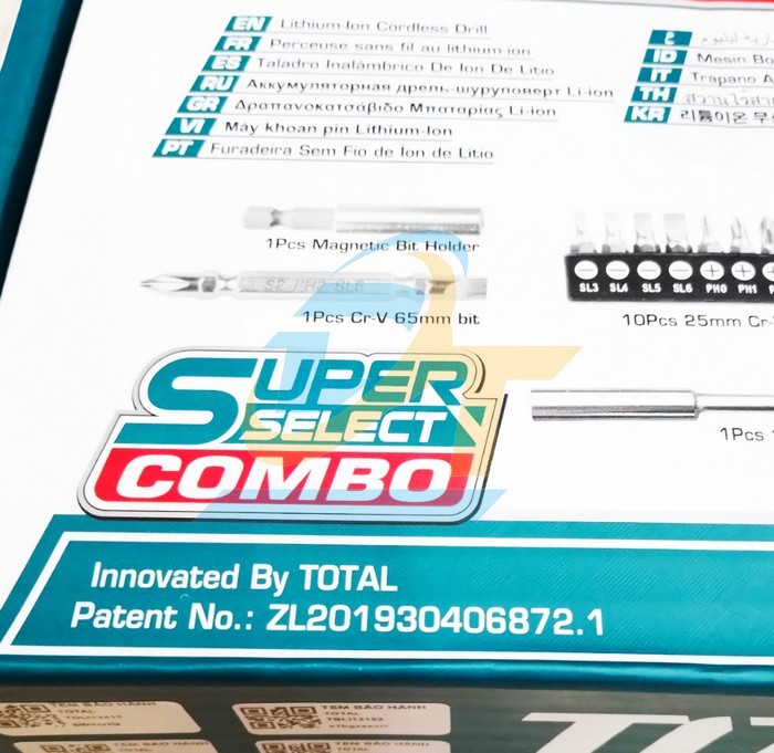 Máy khoan dùng pin 12V Total TOSLI22111 (Kèm 2 Pin + 1 Sạc)  Total | Giá rẻ nhất - Công Ty TNHH Thương Mại Dịch Vụ Đạt Tâm