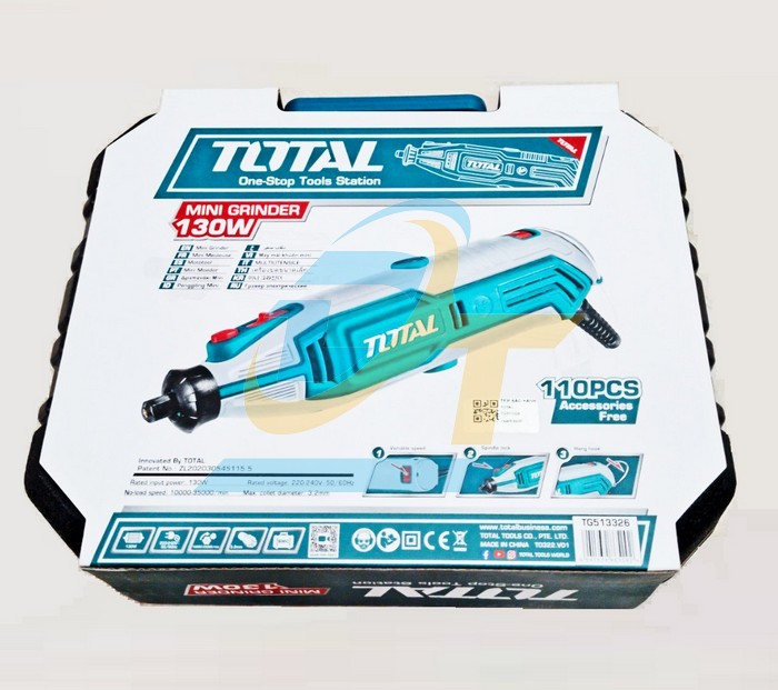 Máy mài khuôn mini 3.2mm 130W Total TG513326  Total | Giá rẻ nhất - Công Ty TNHH Thương Mại Dịch Vụ Đạt Tâm