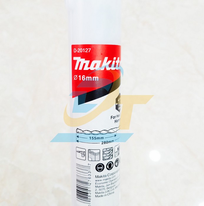 Mũi khoan bê tông chuôi lục giác 16x280mm Makita D-20127  Makita | Giá rẻ nhất - Công Ty TNHH Thương Mại Dịch Vụ Đạt Tâm