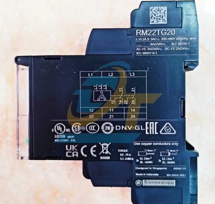 Relay bảo vệ mất pha 3P 208-480V Schneider RM22TG20  SCHNEIDER | Giá rẻ nhất - Công Ty TNHH Thương Mại Dịch Vụ Đạt Tâm