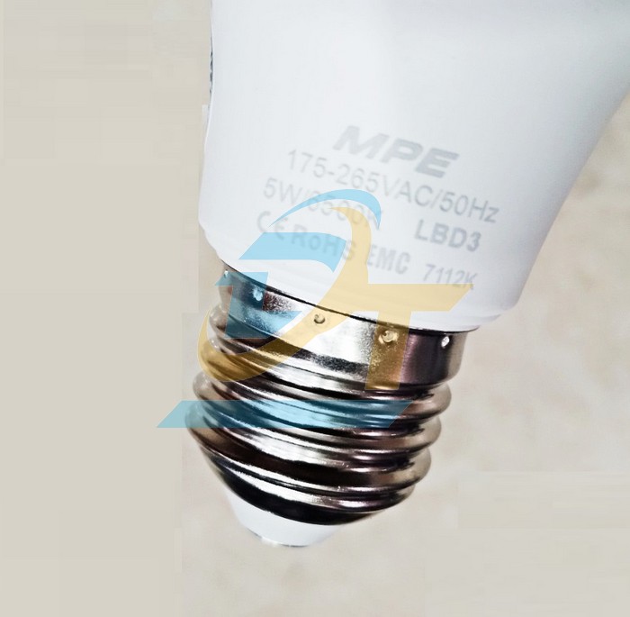 Bóng đèn LED Bulb chống ẩm 5W 6500K 175-265V MPE LBD3-5T  MPE | Giá rẻ nhất - Công Ty TNHH Thương Mại Dịch Vụ Đạt Tâm