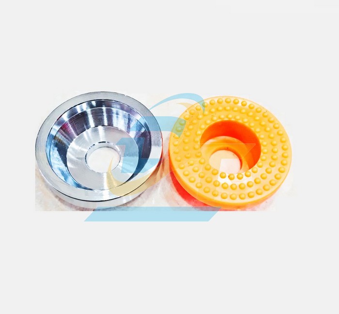 Chén tăng chỉnh mạ kẽm M20 (2 lỗ M12) đế cao su phi 100  VietNam | Giá rẻ nhất - Công Ty TNHH Thương Mại Dịch Vụ Đạt Tâm
