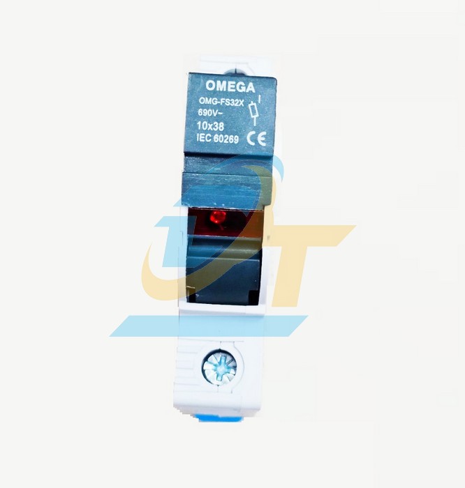 Đế cầu chì 1P 10x38 Omega OMG-FS32X  OMEGA | Giá rẻ nhất - Công Ty TNHH Thương Mại Dịch Vụ Đạt Tâm