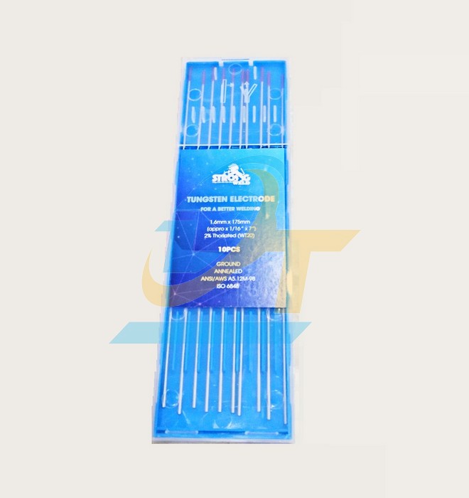 Điện cực hàn Tig (Sắt-inox) Tungsten Strong 1.6x175mm (Vỉ 10 cây)  China | Giá rẻ nhất - Công Ty TNHH Thương Mại Dịch Vụ Đạt Tâm