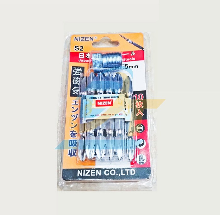 Mũi vít 2 đầu S2 Nizen PH2x65mm  NIZEN | Giá rẻ nhất - Công Ty TNHH Thương Mại Dịch Vụ Đạt Tâm