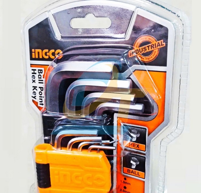 Bộ lục giác bi 9 chi tiết 1.5-10mm Ingco HHK12091  INGCO | Giá rẻ nhất - Công Ty TNHH Thương Mại Dịch Vụ Đạt Tâm