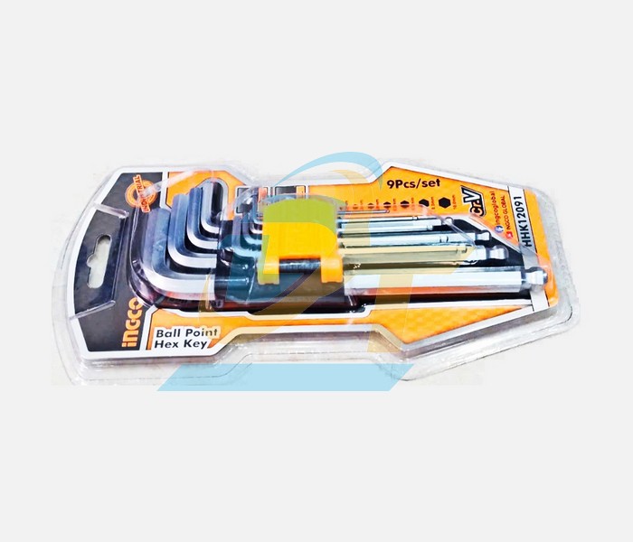 Bộ lục giác bi 9 chi tiết 1.5-10mm Ingco HHK12091  INGCO | Giá rẻ nhất - Công Ty TNHH Thương Mại Dịch Vụ Đạt Tâm
