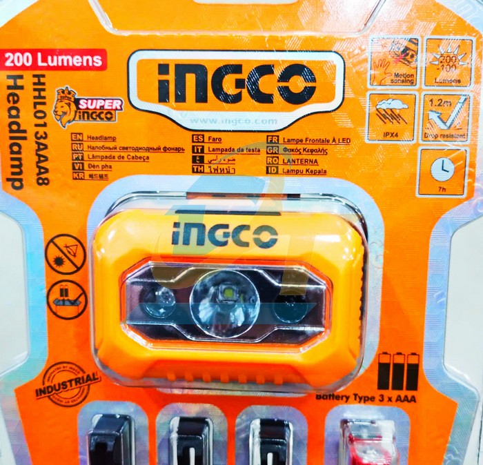Đèn pin đội đầu dùng pin tiểu Ingco HHL013AAA8 HHL013AAA8 INGCO | Giá rẻ nhất - Công Ty TNHH Thương Mại Dịch Vụ Đạt Tâm