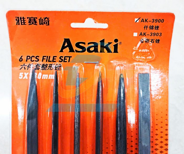 Bộ giũa mini 6 chi tiết 5x180mm Asaki AK-3900  Asaki | Giá rẻ nhất - Công Ty TNHH Thương Mại Dịch Vụ Đạt Tâm