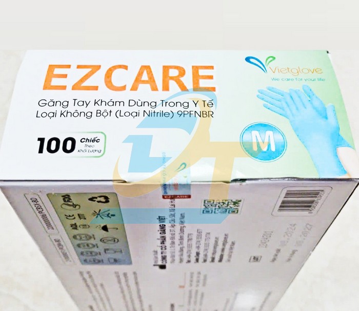 Găng tay y tế Nitrile không bột VietGlove EZCARE 4.5g (Hộp 100 cái)  VIETGLOVE | Giá rẻ nhất - Công Ty TNHH Thương Mại Dịch Vụ Đạt Tâm
