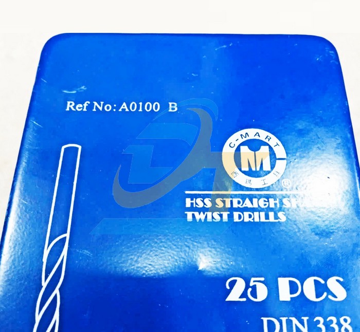 Bộ 25 mũi khoan sắt HSS phủ titanium 1-13mm C-Mart A0100B  C-MART | Giá rẻ nhất - Công Ty TNHH Thương Mại Dịch Vụ Đạt Tâm
