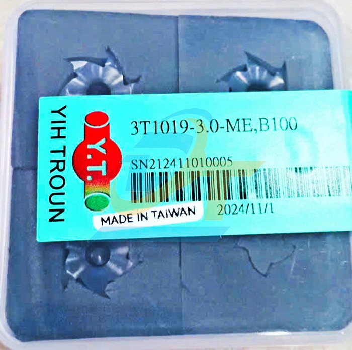 Mảnh dao phay rãnh chữ T Yih Troun 3T1019-3.0-ME B100  YIH-TROUN | Giá rẻ nhất - Công Ty TNHH Thương Mại Dịch Vụ Đạt Tâm