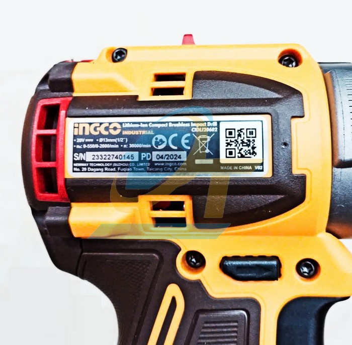 Máy khoan búa dùng pin 20V Ingco CIDLI20602 (Kèm 2 Pin + 1 Sạc)  INGCO | Giá rẻ nhất - Công Ty TNHH Thương Mại Dịch Vụ Đạt Tâm