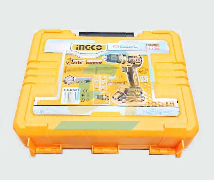 Máy khoan búa dùng pin 20V Ingco CIDLI20602 (Kèm 2 Pin + 1 Sạc)  INGCO | Giá rẻ nhất - Công Ty TNHH Thương Mại Dịch Vụ Đạt Tâm